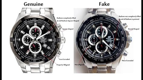 edifice watch genuine vs replica|casio edifice lookup.